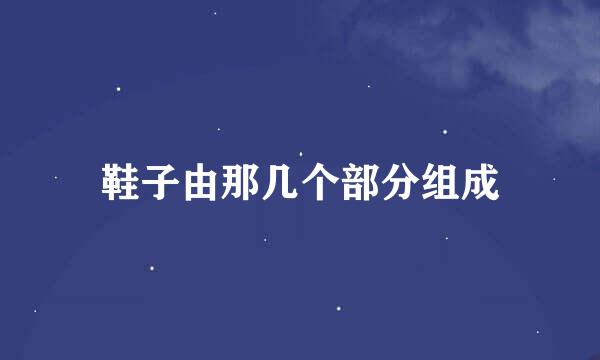 鞋子由那几个部分组成