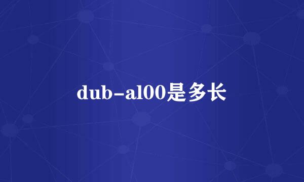 dub-al00是多长