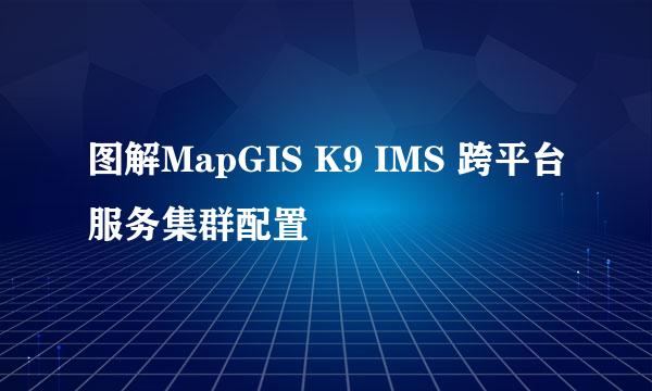 图解MapGIS K9 IMS 跨平台服务集群配置