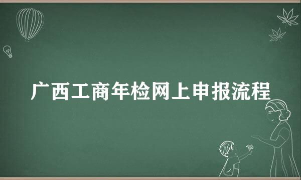 广西工商年检网上申报流程