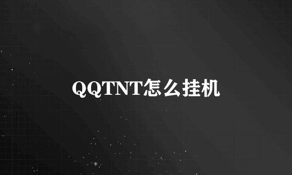 QQTNT怎么挂机