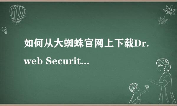 如何从大蜘蛛官网上下载Dr.web Security Space