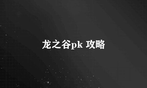 龙之谷pk 攻略