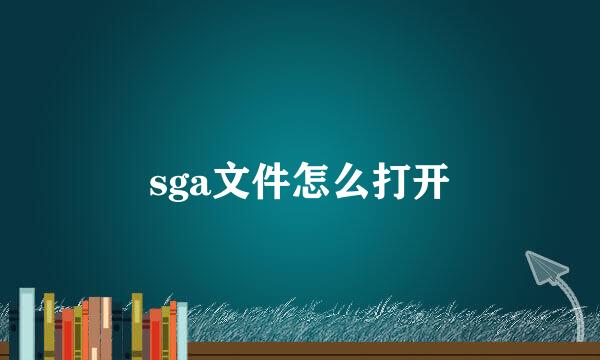 sga文件怎么打开