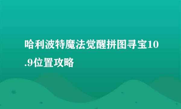 哈利波特魔法觉醒拼图寻宝10.9位置攻略