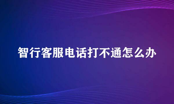 智行客服电话打不通怎么办