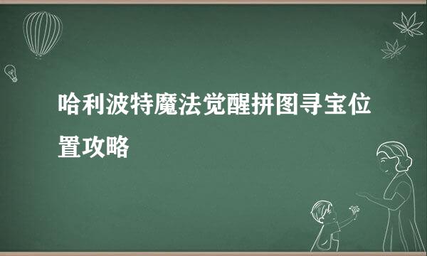 哈利波特魔法觉醒拼图寻宝位置攻略