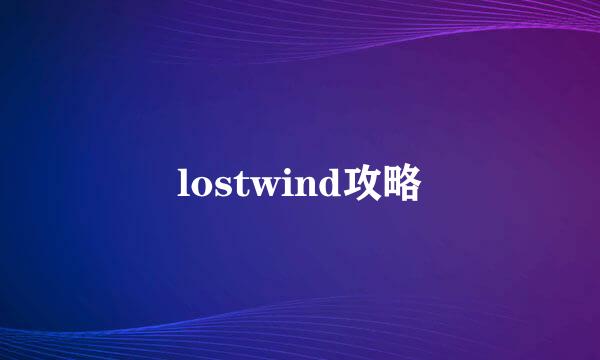 lostwind攻略