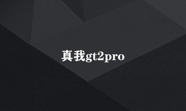 真我gt2pro