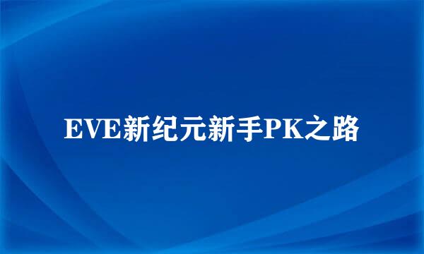 EVE新纪元新手PK之路