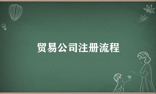 贸易公司注册流程